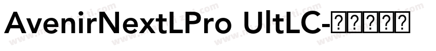 AvenirNextLPro UltLC字体转换